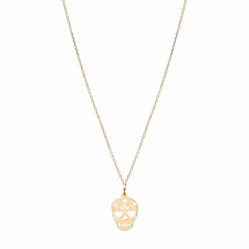 Colgante de oro Skull