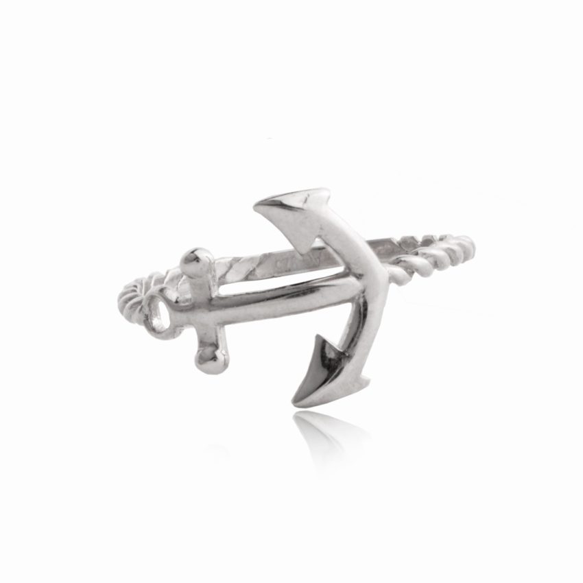 Anillo de Plata Ancla