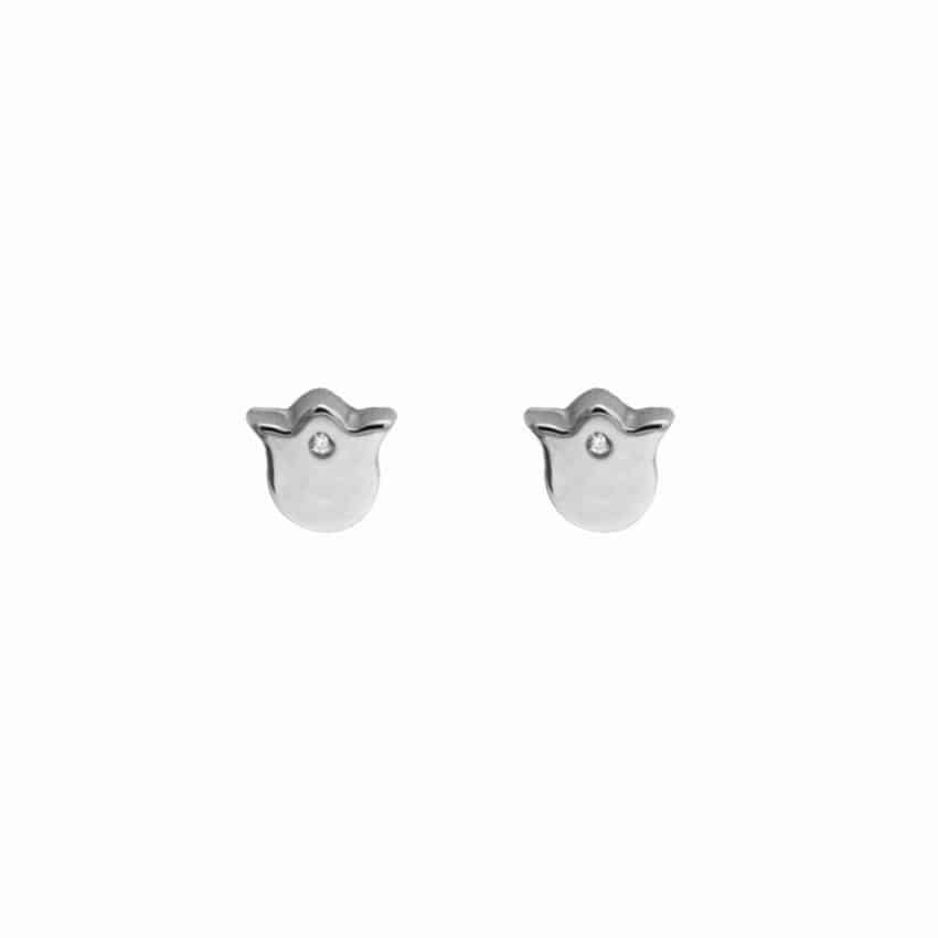 Pendientes de oro Tulipán