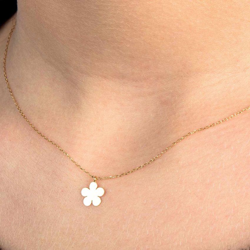 Collar de Oro Flor | Oro de Primera Ley