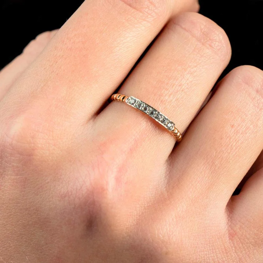 567069ps m anillo de oro bicolor margot (rosa y blanco)| oro de primera ley