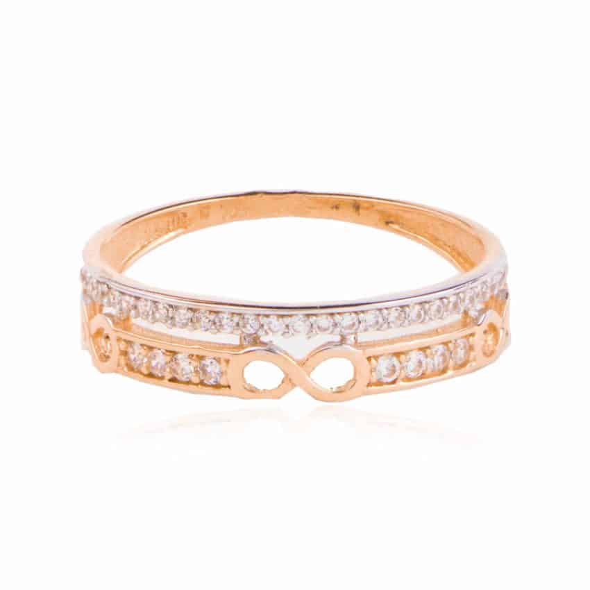 760162s r anillo de oro bicolor sempiterno | oro de primera ley